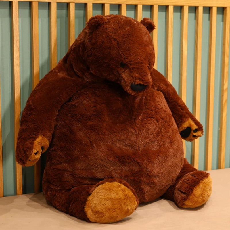 SNOWOLF Djungelskog Bear Giant Simulation 100 cm Bear Toy Stuffed