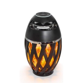 ALOTFINNE Bluetooth Speaker with LED Flame Light, Portable Outdoor Speaker, Waterproof Wireless Speaker, Portable Bluetooth Speaker Gifts for Patio, Garden, Gifts