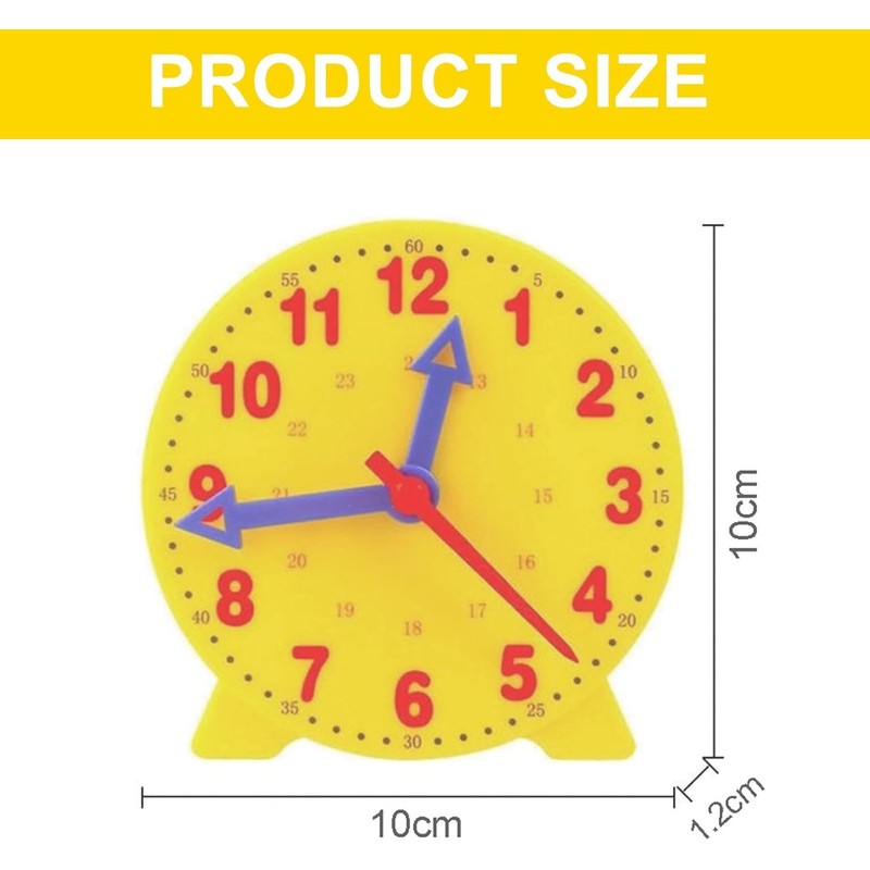 Trifletopia 1PC Learning Clock for Kids - 24-Hour Time Teaching