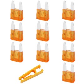 JatilEr Car Fuses 5A Mini Blade Fuses Car Fuses with 1 Fuse Puller for Car/RV/Truck/Motorcycle/Boat Pack of 10