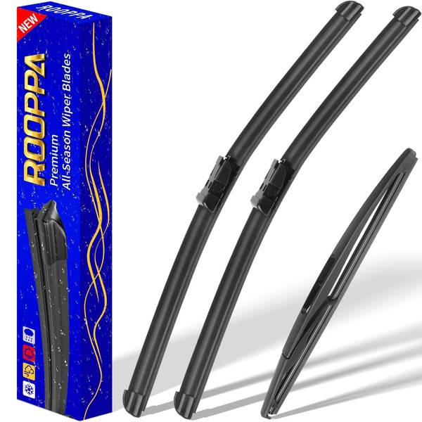 Rooppa 3 wipers Replacement for 2007-2011 GMC Acadia/2007-2010 Saturn Outlook,