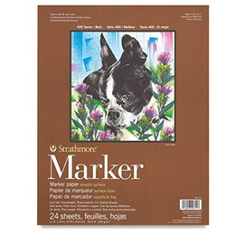 400 Series Marker Pad, 11"x14" Glue Bound, 24 Sheets per Pad
