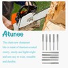 Atunee 31PCS Diamond Chainsaw Sharpener Kit 1/8" Shank, Polishing Grinding