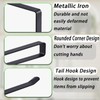 LMSAWK Pack of 2 Black Multifunctional Kitchen Roll Holder, High-Quality