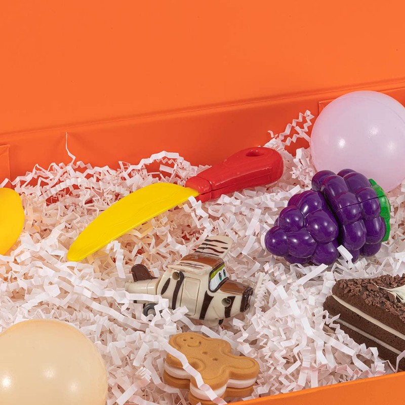 OBMMIRAO Orange Gift Box with Lid 12x8x2.5 Inches, Shirt Gift