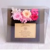 Takaoka Hanakin Preserved Flower Wood Box Photo Frame Luxury Preserved