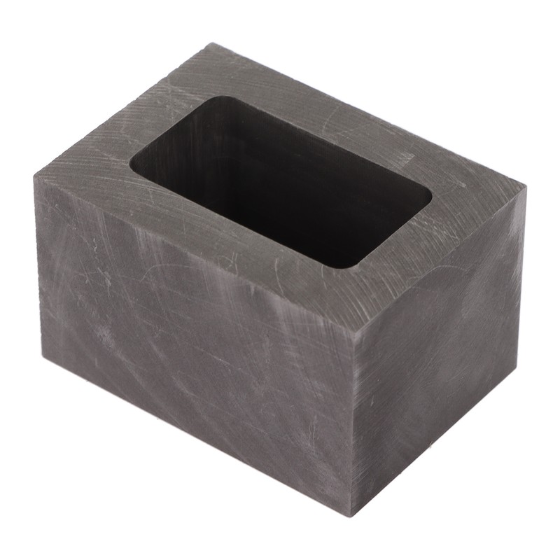 Rectangular Graphite Ingot Mold Jewelry Metal Refining Mould Crucible for