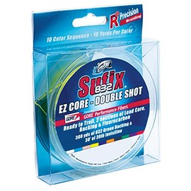 Sufix 658-35PT 832 EZ Core 7-5-12 Pre-Tied (2 Sections) with Fluorocarbon Leader, 27/30 lb, 70/50', 12 Color