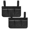 TIXIPEM 12.8"x7" Beach Chair Armrest Bag [2-Pack] - Waterproof Polyester