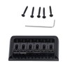 Electric Guitar Saddle Bridge Black Sturdy Durable Guitar Fixed Hardtail