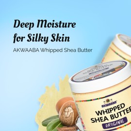 AKWAABA Whipped Shea Butter (Sweet Mango) - Nourishes, Moisturizes & Soothes | Pure Shea Butter | No Dyes & Parabens | 12 oz / 340 g