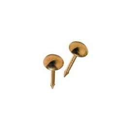 Hillman 7/16 in. L Furniture Brass-Plated Brass Nail Smooth Shank Round