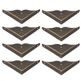 sourcing map Desk Corner Protector Table Edge Protector Cover Metal 39 x 39 x 8 mm Pack of 8