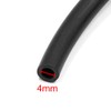 sourcingmap 10M 4mm Inner Dia Black Rubber Car Vacuum Hose