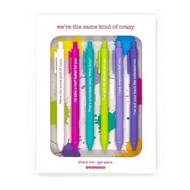 SNIFTY Same Kind of Crazy, Quotable Gel Pen, Set of 6