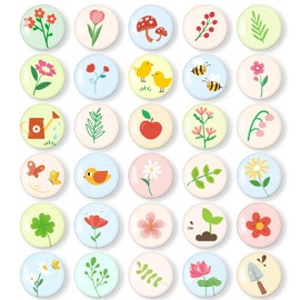 MORCART 30PCS Summer Magnets for Fridge Cute Decoration Magnets Gift for Refrigerator Locker Whiteboard Decorative Magnetic Board Cabinets Classroom Office Cubicle