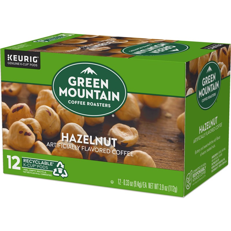 Green Mountain Coffee Roasters Hazelnut Keurig Single-Serve K-Cup pods, Light