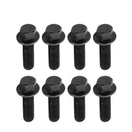 (8 Pieces) 5/16-18 x 3/4" Flanged Hex Bolts, 18-8, External Hex Drive, Hexagon Head Bolts Screws with Flange Washer