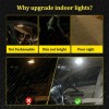 GLOWSPEED 20PCS White LED Bulb Interior Lights Package Kit for