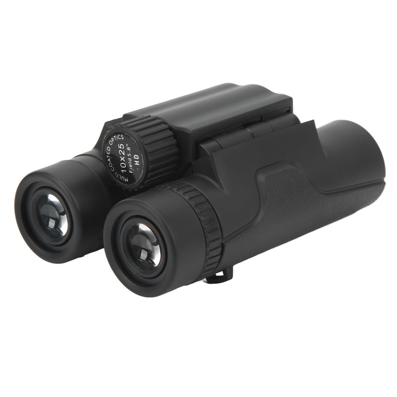10x 25mm Compact Binoculars Small Pocket Folding Binoculars for Kids