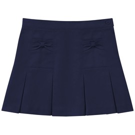 Classroom School Uniforms Girls' Little Bow Pocket Scooter, Dark Navy, 5