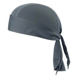 TOPLOR Sweat Wicking Beanie Cap Hat Skull Cap Pirate Hat Bandana Head Wrap for Men and Women Gray
