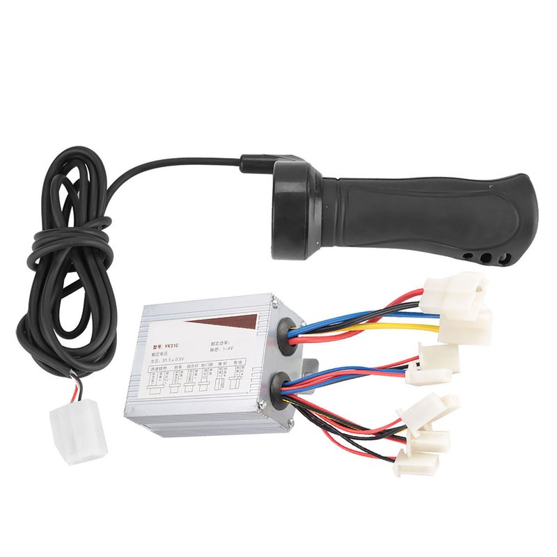 500W Motor Brushed Speed Controller &amp; Throttle Grip for Electric