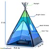 LimitlessFunN Teepee Kids Play Tent Bonus Star Lights & Carrying