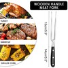 Meat Fork with Handle - 29 cm Stainless Steel Meat