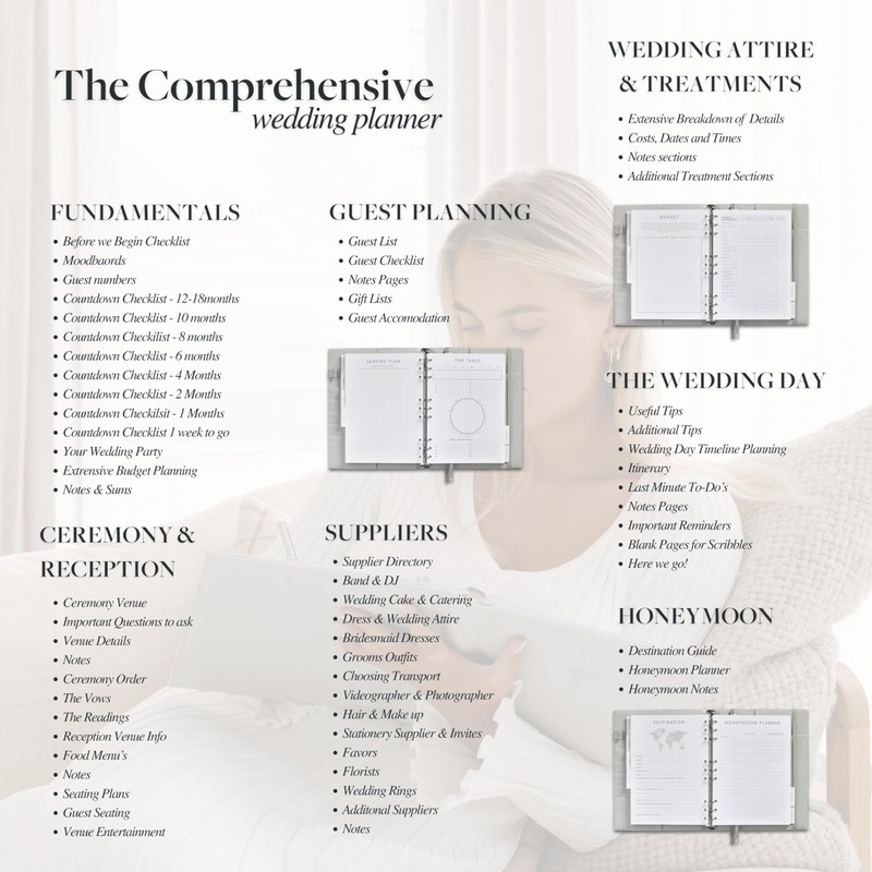 The Elegant Wedding Planner and Organiser for the Bride |