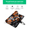SEVENBABU Golf Towels for Golf Bags with Clip, Funny Microfiber