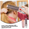 Gatuida 2pcs Retractable Hairbrush for Travel Portable Styling Roll Brush