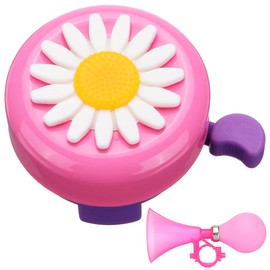 Bicycle Bell Children's Flowers Bicycle Bell for Girls Boys Children + Bicycle Horn Children (Blue/Pink)