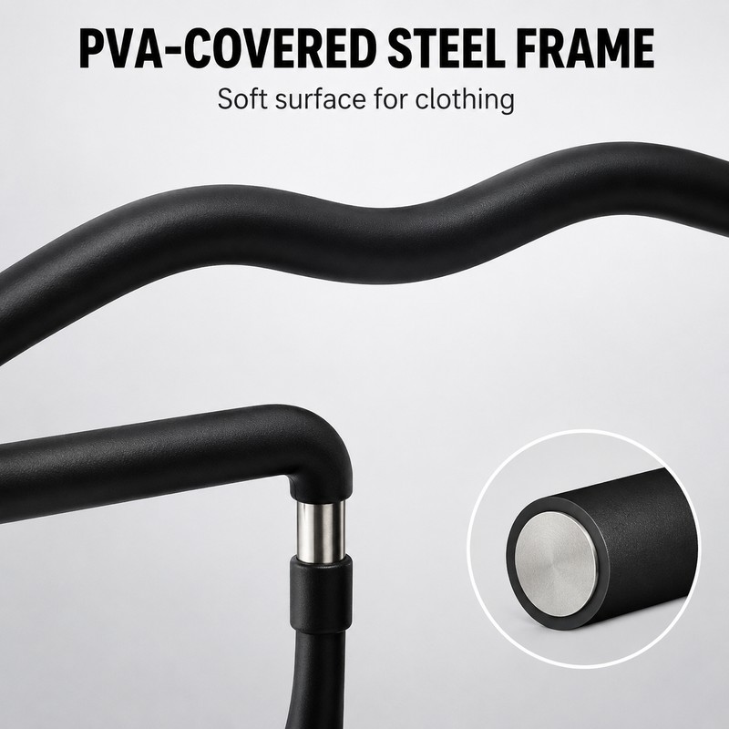 Universal Car Headrest Coat Hanger with Steel Frame & Soft