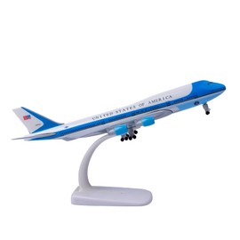Bswath Airplane Model 1:300 Scale American Plane Airforceone Airplane B747 Model Plane Model for Gift and Decoration