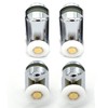 Set of 4 Chrome Plated Shower Door Rollers 2 Upper