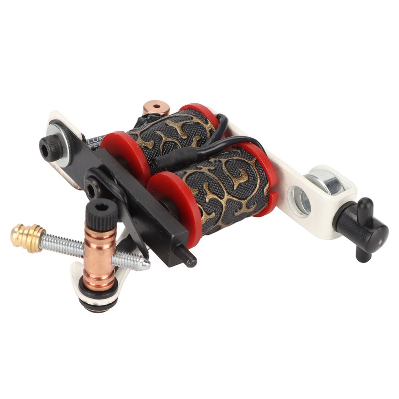 Coil Tattoo Machine Professional Iron Frame 10 Wraps Coil Liner
