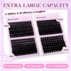 WENDY LASHES Cluster Lashes, 60D+80D+100D+150D Eyelash Clusters D-Curl Fluffy Individual-Eyelashes