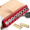 FTtool Drill Stand Aluminum Round Bar Wood Hole Making Locator