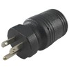 Conntek 30129 15A to 15/20A Plug Adapter ,Black
