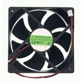 LEYEYDOJX New Cooling Fan for POWERYEAR PY-9225H12S DC 12V 0.35A 9025,Size: 90X90X25mm 2-pin 2-Wire DC Brushless Fan.