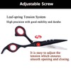 Professional 7” Black Diamond Barber Hairdressing Sharp Edge Scissors Stainless
