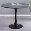 Unbranded Wood Round Dining Table Tulip Table Small Kitchen Table