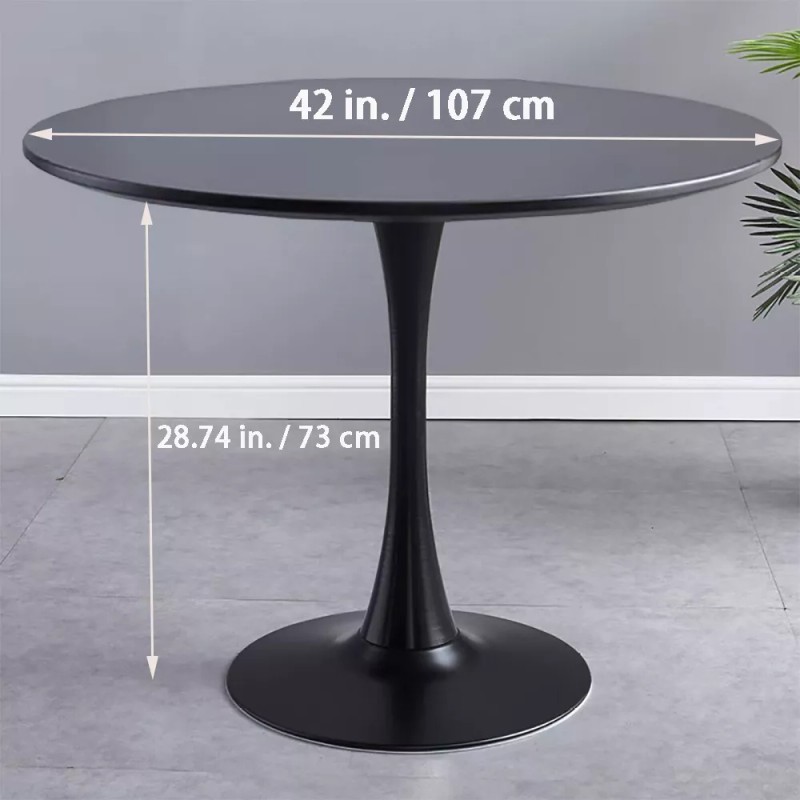 Unbranded Wood Round Dining Table Tulip Table Small Kitchen Table