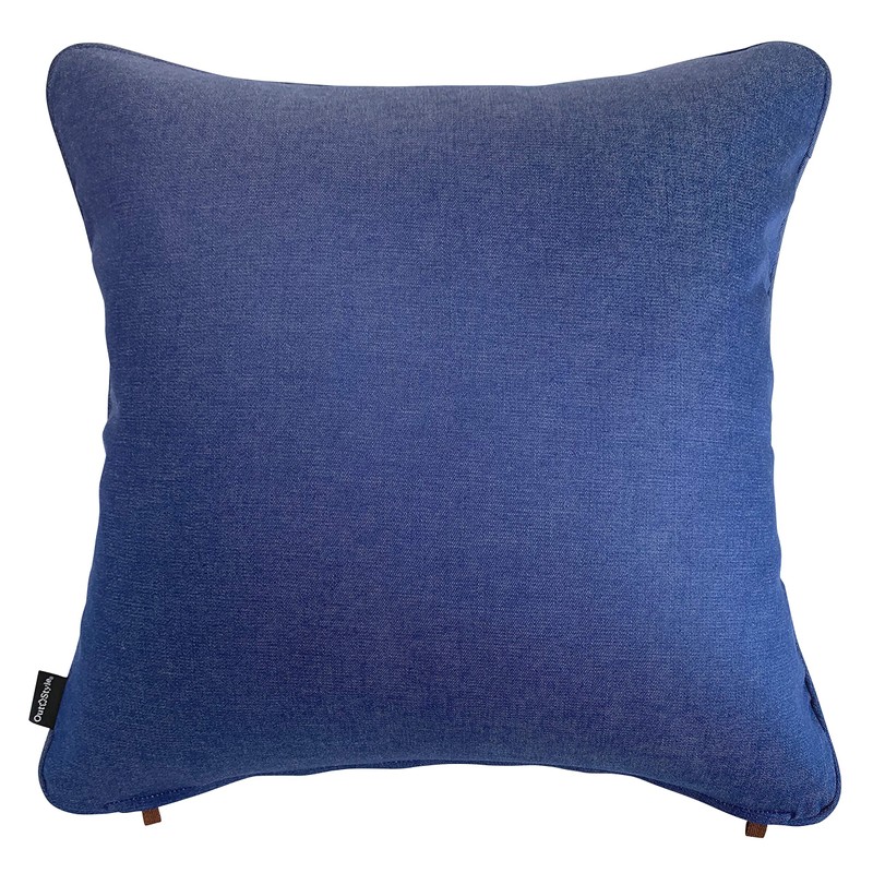 Out Style 45x45 Gobelins Imported Fabric Cushion Cover (Denim Stitch,