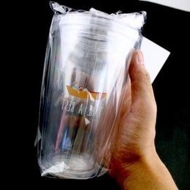 Kids' Flat Clear Ice Tumbler 5-Piece Set - Bulk Gift for Children's Day, Preschool & Elementary Students Gift