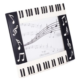 Broadway Gift Piano Keyboard Musical Notes Treble Clef Decorative 5x7 Picture Frame