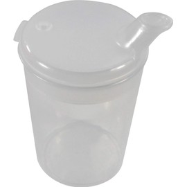 Medi-Inn+ Schnabelbecher Schabeltasse Trinkbecher 250 ml (Farbe: transparent, Öffnung: 12 x 10 mm)