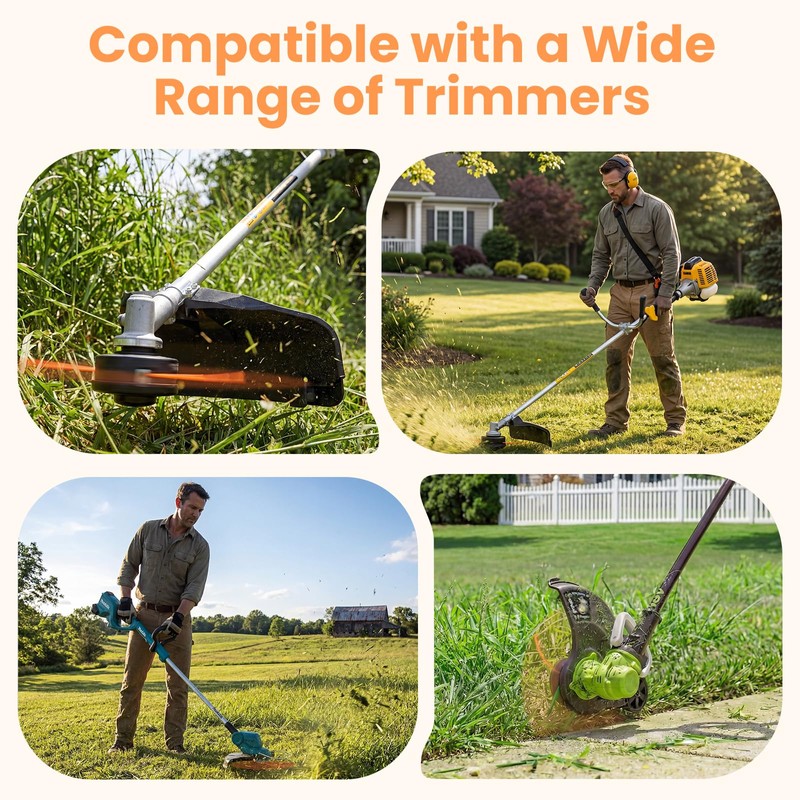 YWTESCH 105 Trimmer Line, 0.105" x 1LB, 300-Foot Heavy Duty
