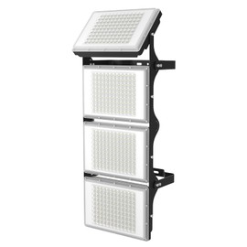 Onfochmy LED Flood Lights Outdoor, 800W(4750W Equivalent) 80000LM 6000K All Aluminum Shell IP66 Waterproof, 4 Heads Adjustable Wide Outside Lighting for Parking Lot, Yard, Street, Stadium